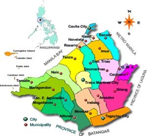 16 municipalities of cavite